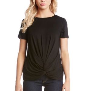 Knot/ Twist Bottom Short Sleeve T Shirt